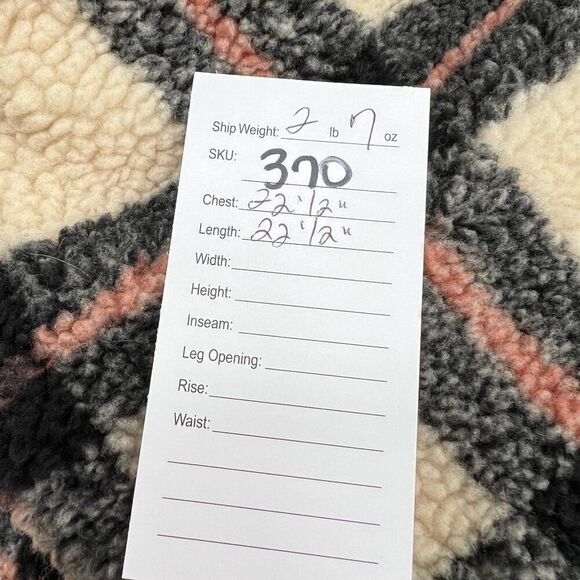 Levi’s Plaid Ex Boyfriend Sherpa Trucker Jacket Black Pink Size Large - Picture 12 of 12